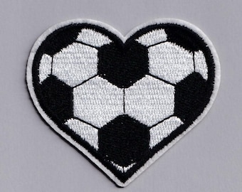 Love Football Patch Iron-on Embroidered Soccer Patches