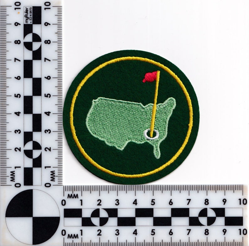 Applique thermocollante brodée d'écusson golf USA vert Golfin image 2