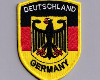 Deutschland Allemagne écusson écusson brodé thermocollant voyage écusson applique Allemagne