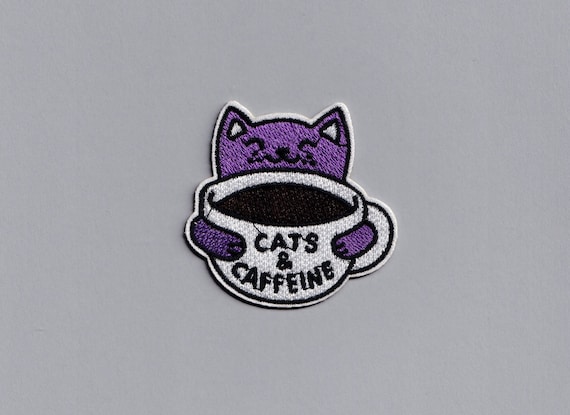 Caffeinated Cotton Iron On Patch Caffeinated Cotton Iron On Patch