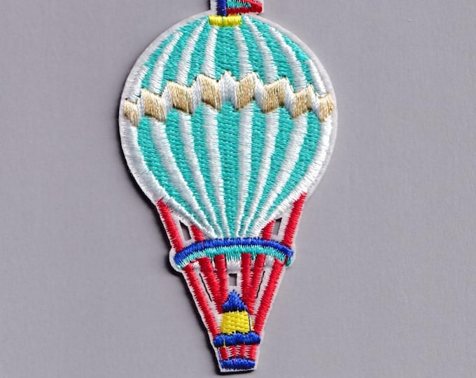 Vintage Style Hot Air Balloon Patch Iron-on Embroidered Hot Air Balloon Applique Patches