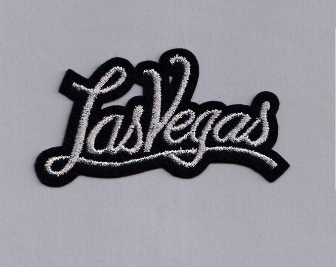 Las Vegas Patch Iron-on Embroidered Glittery Vegas Applique Patches