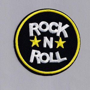 Patchs rock and roll brodés thermocollants pour musique rock