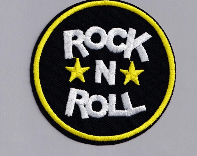 Rock and Roll Patch Iron-on Embroidered Rock Music Patches