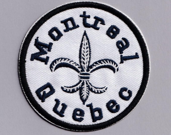 Montreal Quebec Patch Iron-on Embroidered Canada Travel Applique Patches