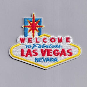 Parche de bienvenida a Las Vegas, parche de viaje de EE. UU. bordado para planchar