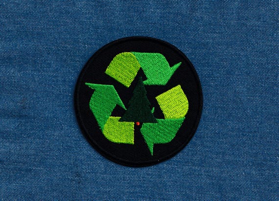 Urbanski Patch Simbolo Riciclo Verde - Termoadesivo 7,4 Cm Da Stirare O Cucire