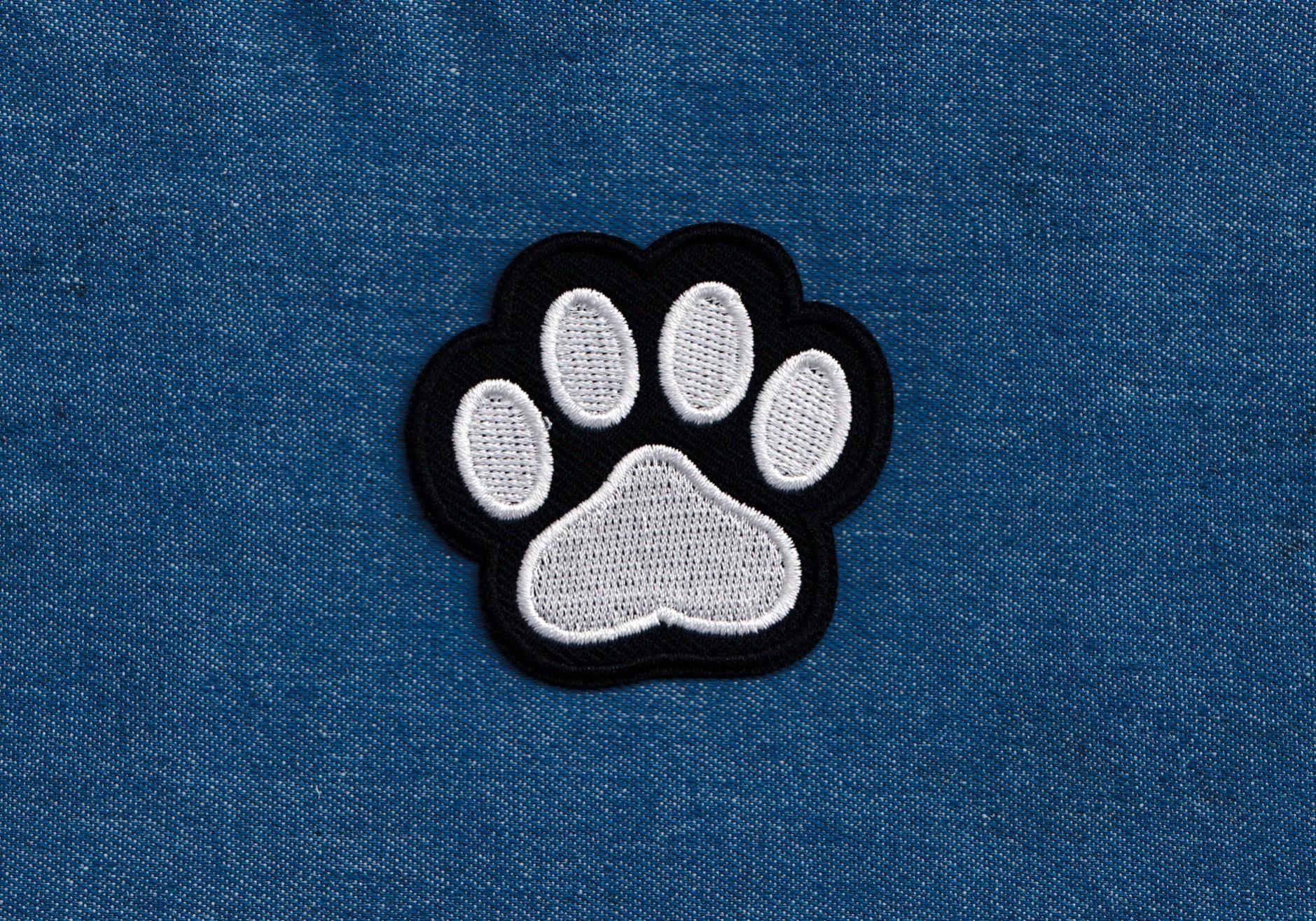 Toppe Termoadesive Rotonde Con Zampa Di Cane Finally Home - Adesivo Stoffa Ferro Da Stiro Per Abbigliamento DIY