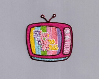 True Crime and Chill Patch Embroidered Iron-on TV Set True Crime Fan Patches