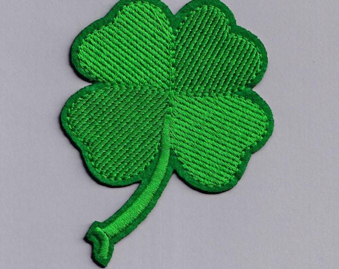 Four Leaf Clover Patch Iron-on Embroidered Shamrock Clover Patches Irish