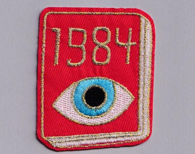 Orwell 1984 Patch Iron-on Embroidered George Orwell Big Brother Applique Patches
