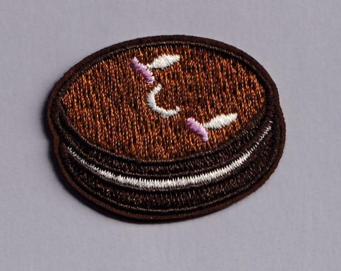 Cute Cookie Patch Iron-on Embroidered Kawaii Style Chocolate Cookie Applique Patches