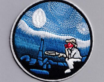 Vincent Van Gogh Patch Iron-on Embroidered Van Gogh Starry Night Applique Patches
