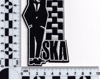 Ska Two-Tone Rude Boy Sew / Iron On Patch 2Tone Ska Specials Reggae Rocksteady E - Foto 4