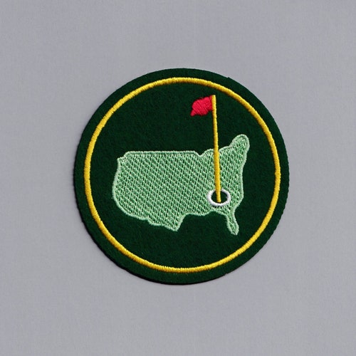 Embroidered Ironon Green USA Golf Patch Applique Golfin Etsy