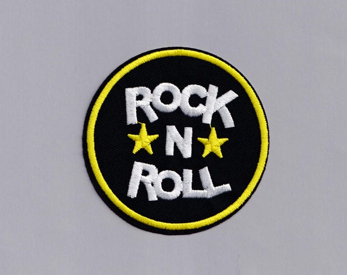 Rock and Roll Patch Iron-on Embroidered Rock Music Patches
