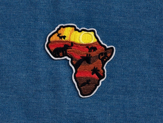 Patch Ricamo Applicazione A Ferro 10 Pcs RASTA Africa Map In RBG ...