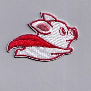 Parche de cerdo volador termoadhesivo bordado Los cerdos pueden volar