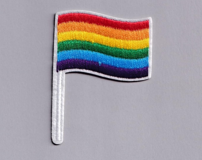 Rainbow Flag Patch Iron-on Embroidered Gay Pride LGBTQ Applique Patches