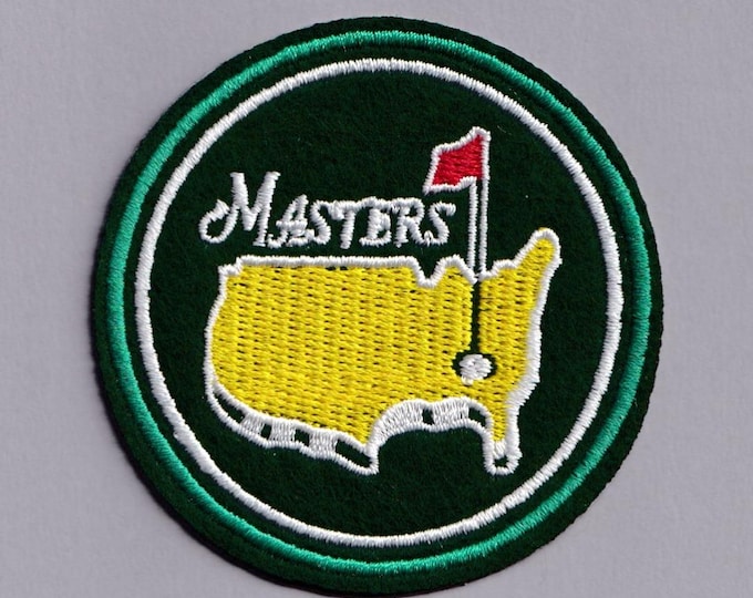 Green US Golf Masters Patch Iron-on Embroidered Golf Applique Patches