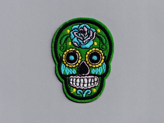 DIY or DIE Iron-On Patch: Do It Yourself : Punk Indie Skull Sewing