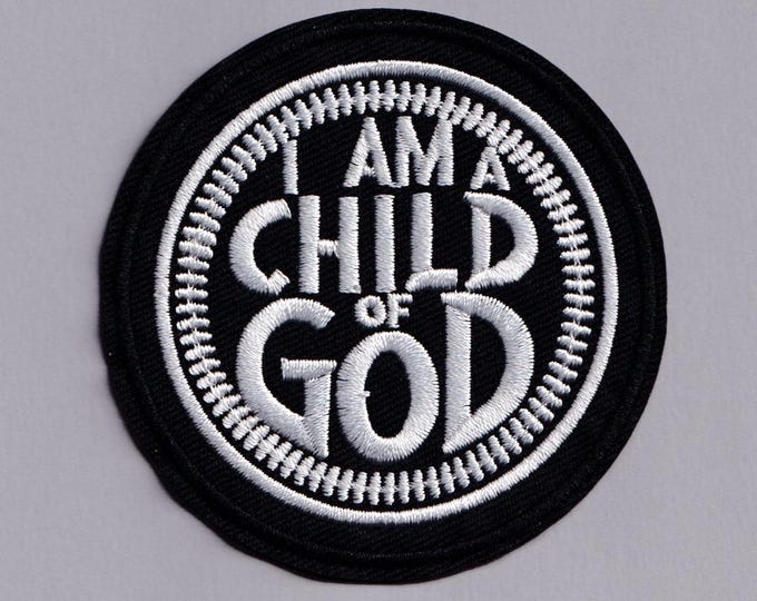 Child of God Patch Iron-on Embroidered Christian Religious Applique Patches
