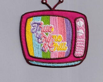 True Crime and Chill Patch Embroidered Iron-on TV Set True Crime Fan Patches