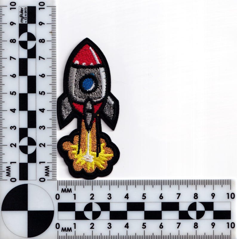 Iron on Space Rocket Patch Embroidered Space Travel Patch Applique ...