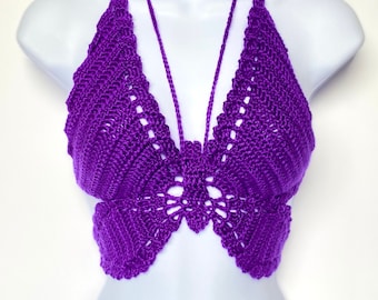Butterfly Crochet Top - Etsy