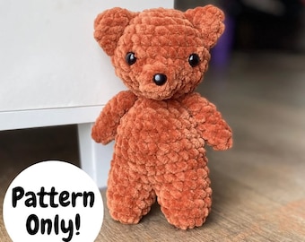 ベビーベアのかぎ針編みパターン: 初心者向けあみぐるみ (PDF パターン)