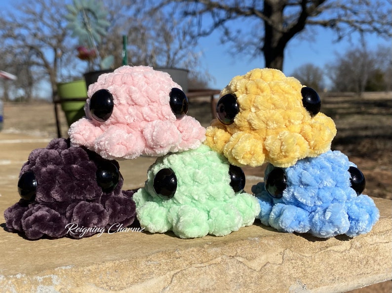 Mini Crochet Octopus Stress and Anxiety Plushie image 2