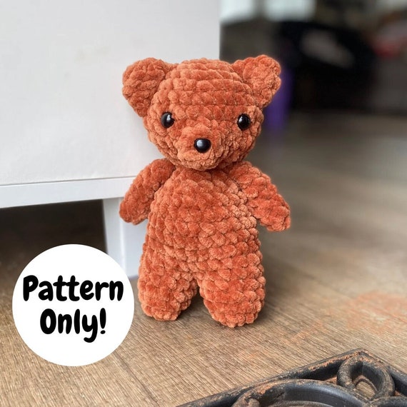 Patrón de crochet de oso bebé Amigurumi, peluche, peluche