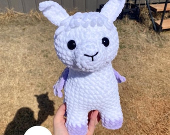 かぎ針編みのラマのパターン：アミグルミぬいぐるみ（PDFダウンロード） - 高さ10インチ