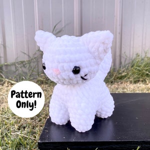 Cat Crochet Pattern | Amigurumi Animal, Kitty, Kitten, Feline, Realistic, Simple, Cute, PDF Download