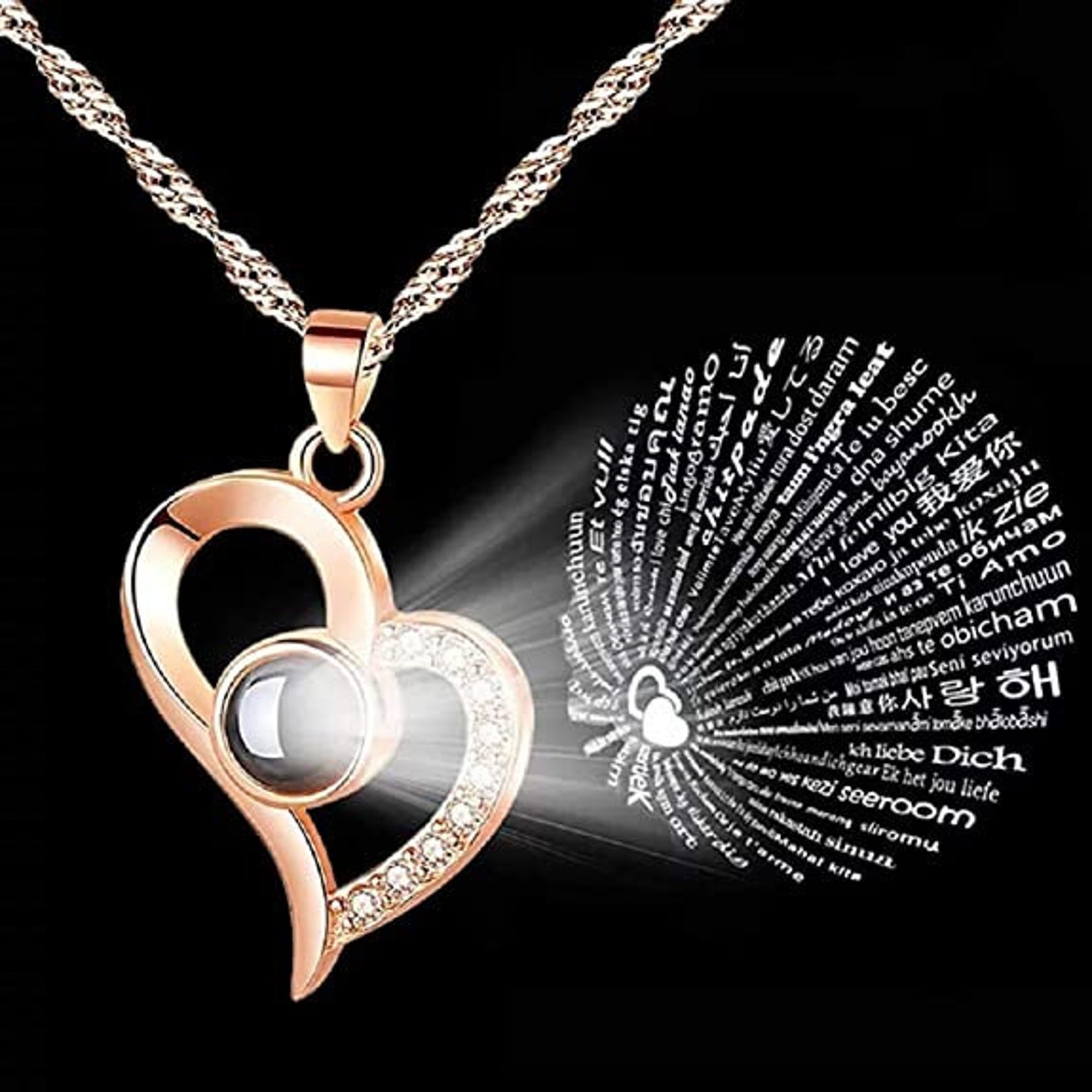 Necklace With I Love You In Different Languages