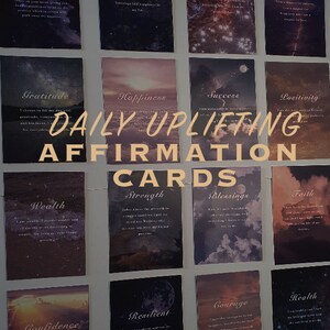 Cartes d’affirmation/rappels quotidiens de positivité