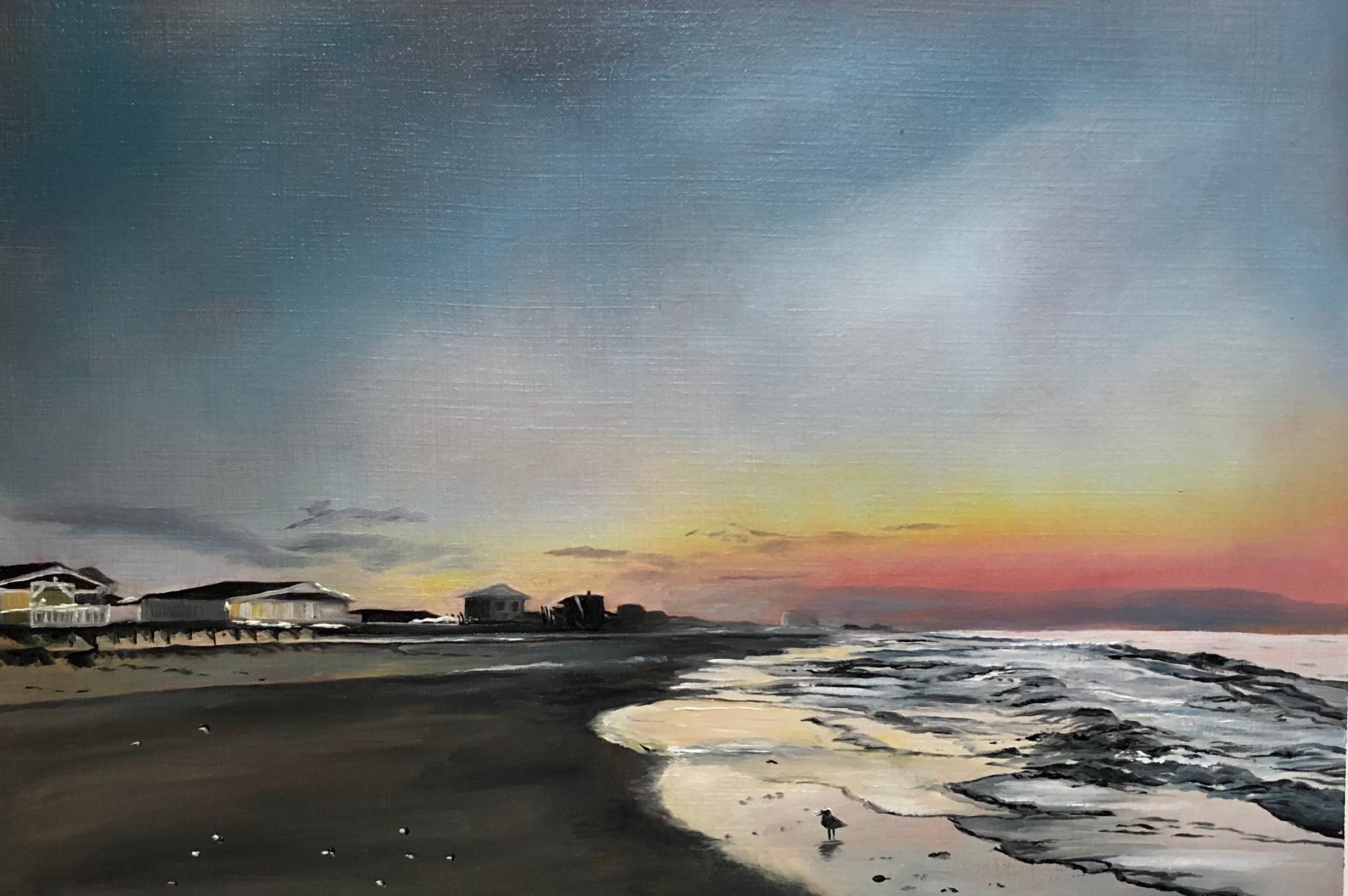 Wrightsville Beach at Sunrise / Art Print / Oil Painting / 8x10 and 5x7