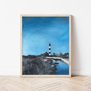 Art Prints, Bodie Lighthouse, Outer Banks, Nag's Head, North Carolina, Melissa Schepp Creations