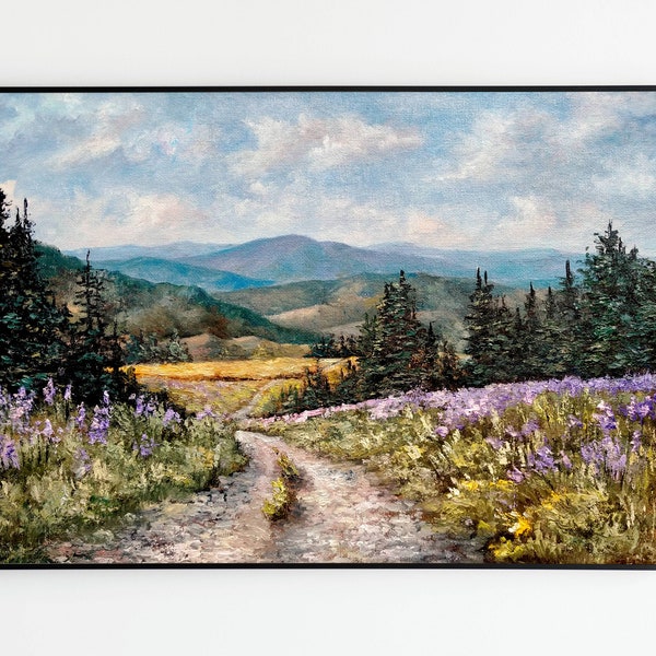 Blue Ridge Mountains Canvas Etsy
