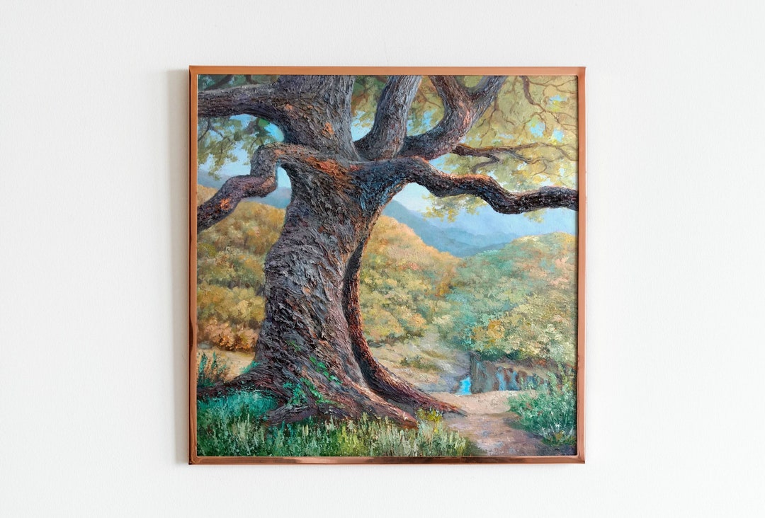 Custom Oil Painting From Photo Oak Tree Painting Original California ...
