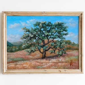 Oak Tree Painting California Landscape Oil Painting Original Country Cottage Decor Housewarming Home Decor Gift Farmhouse Wall Art