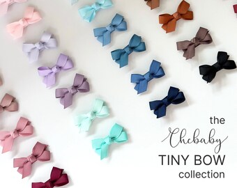 NEW! Pick your own | Mini Bow snap clips, hair clips, Baby girl hair clips, toddler hair clips, tiny bow, grosgrain ribbon clip, baby bow