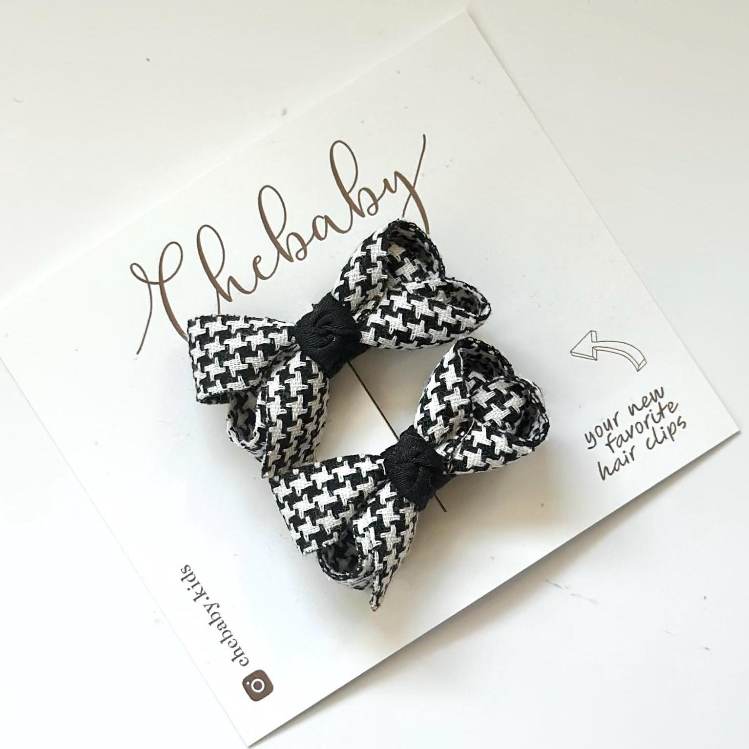 Set Di Accessori Per Capelli: Fiocco E Mollettina Clic Clac In - Foto 4