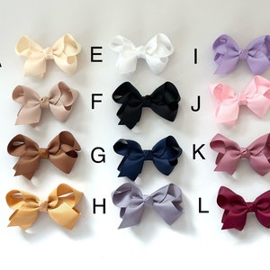 NEW Pick your own Ribbon Bow snap clips, hair clips, Baby girl hair clips, toddler hair clips, cute bow, grosgrain ribbon clip, baby bow image 2