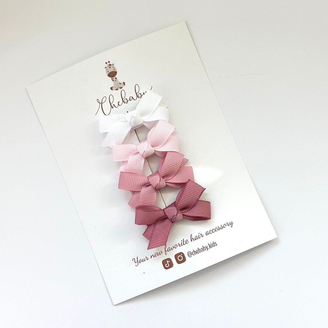 Babyhug Bow Hair Clips Pack of 6 - Multicolor