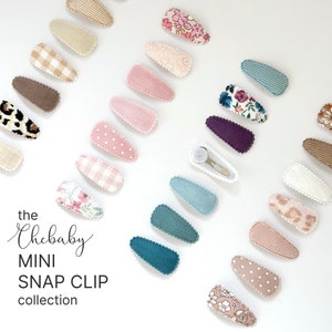 Mini Fabric Snap Clips: Baby Kleinkind Haar Accessoires