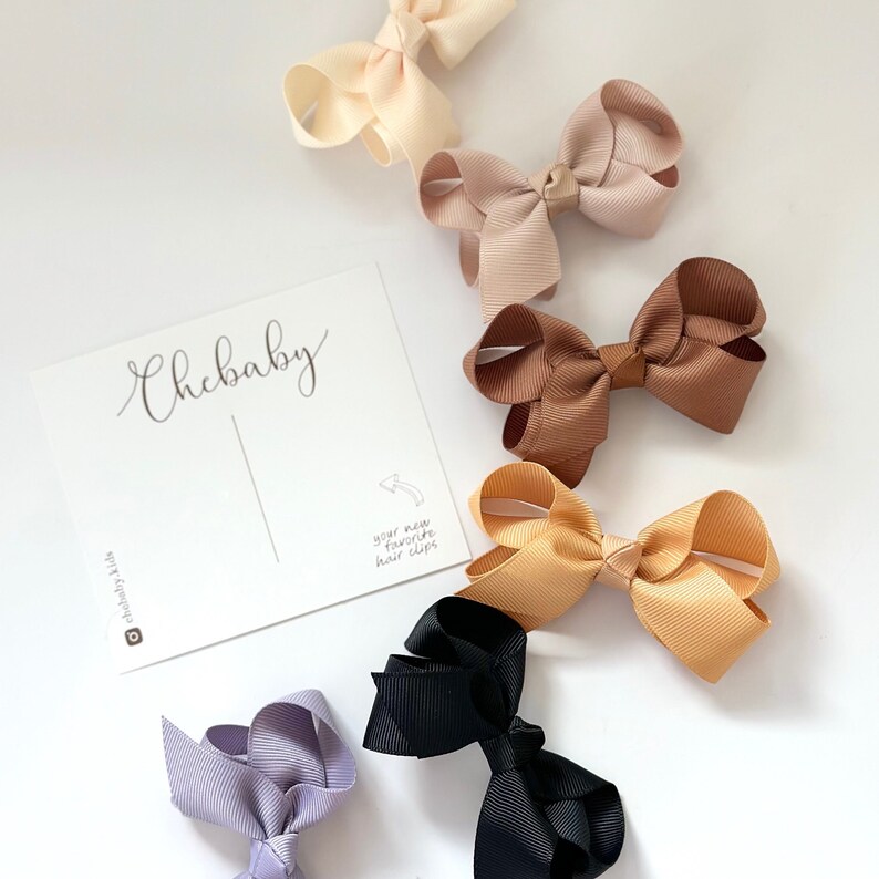 NEW Pick your own Ribbon Bow snap clips, hair clips, Baby girl hair clips, toddler hair clips, cute bow, grosgrain ribbon clip, baby bow image 7