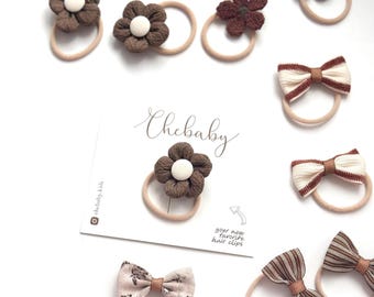 Flower Toddler Hair Tie: Elastic Baby Hair Accessories