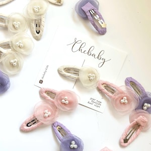 Girl Hair clips | Flower hair clips, fabric snap clips, Toddler hair clips, Baby Hair Clips, fringe clips, hair bows, cute hair accessories