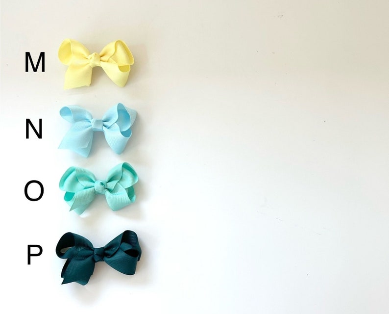 NEW Pick your own Ribbon Bow snap clips, hair clips, Baby girl hair clips, toddler hair clips, cute bow, grosgrain ribbon clip, baby bow image 3